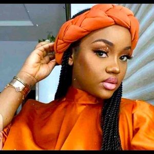 Tribal African big braided headband turban